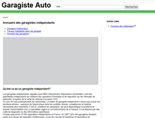 Tablet Screenshot of garagiste-auto.fr